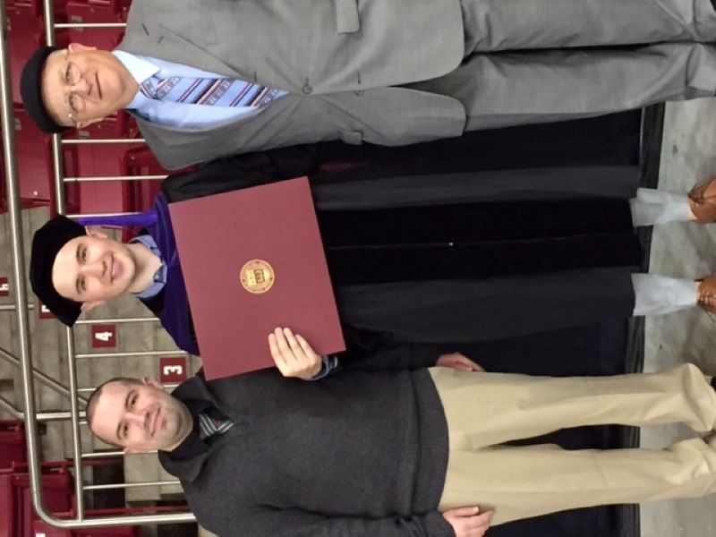 Sean with Bryan and Steve at Sean's graduation