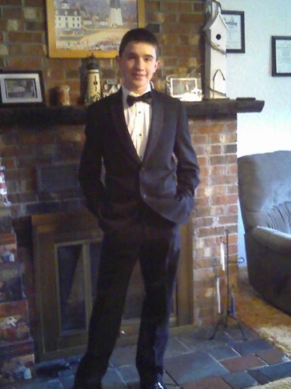 Sean dressed for prom