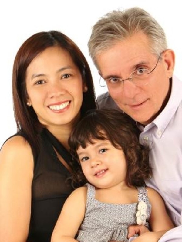 Family portrait when Alba was 2